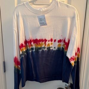 Free People Day Dreamer Tie Dye Top Size Small NWT